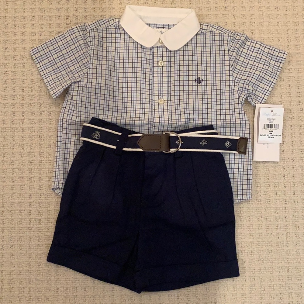Ralph Lauren Two Piece Set Size 6M NWT